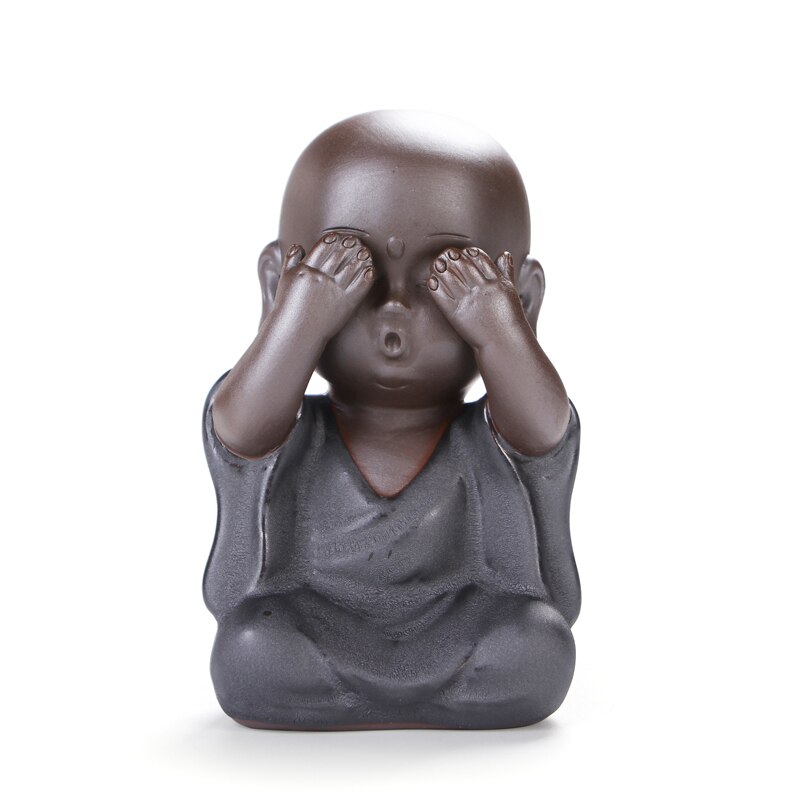 Ceramic tea decoration Little monk tea pet Zen cut... – Vicedeal