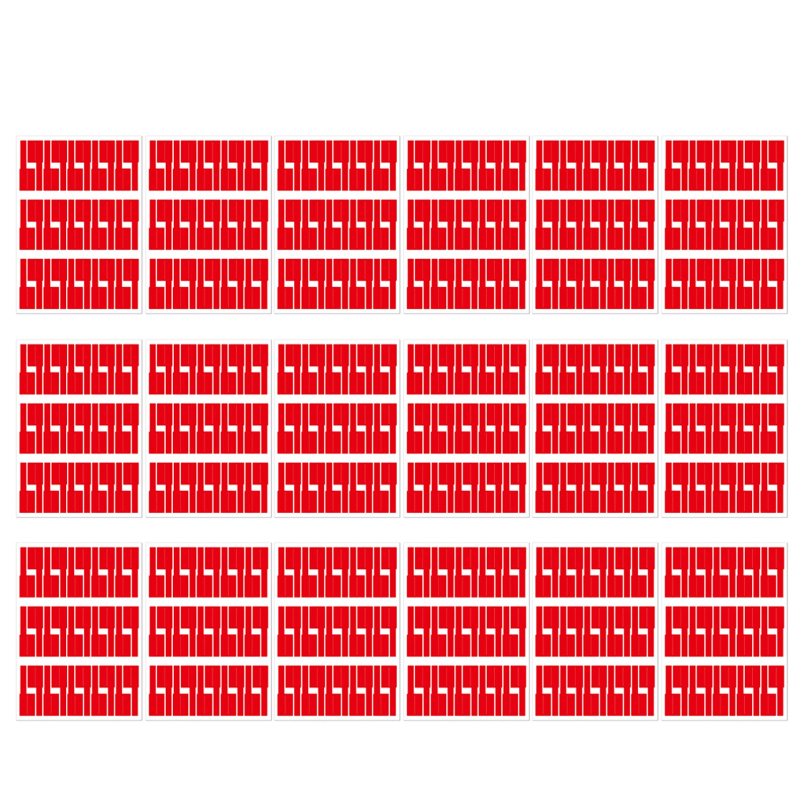 Easy mark kabellabel, scheurbestendig, waterdicht, zelfklevend voor printer, draagbare identificatietag, doe-het-zelf kabelbeheer thuis: Rood