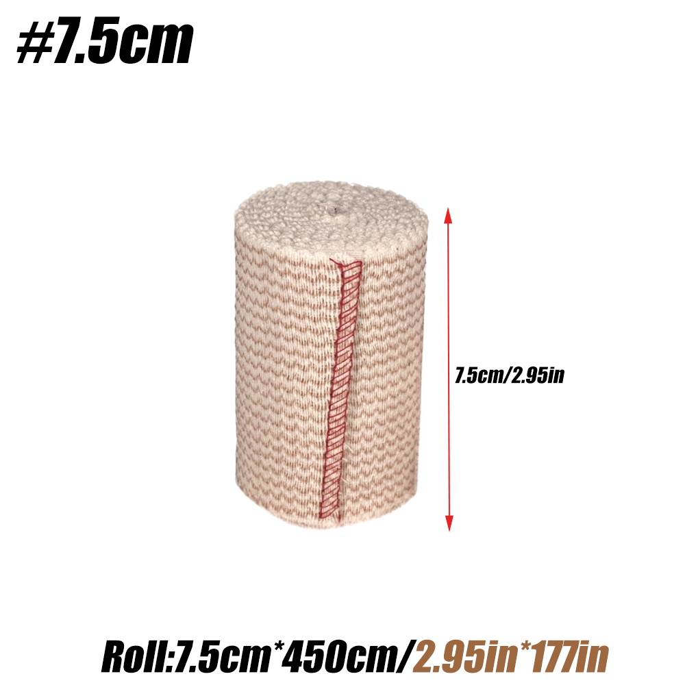 1Roll Premium Elastic Bandage Wrap - Self-Closing - Strong Compression Bandage Wrap - Waist, Thigh, Elbow, Knee Wrap: Blue