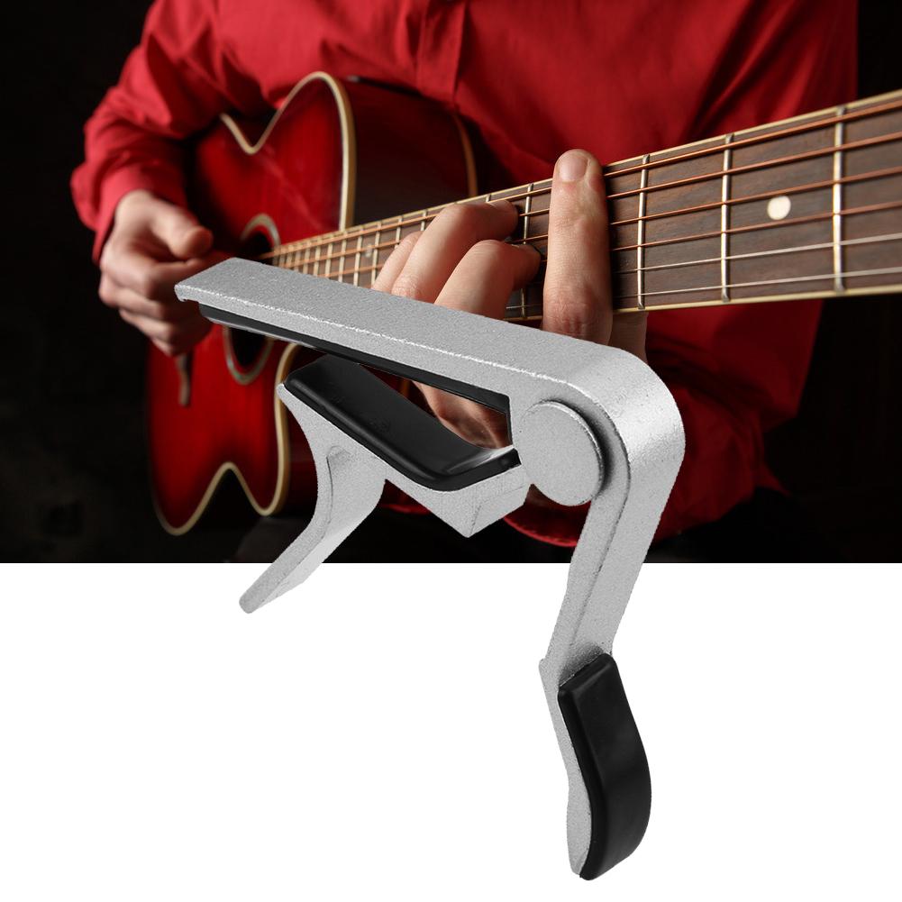 Electric Guitar Alloy Tune Clamp Key Trigger Capo for Acoustic Electric Guitar Musical Guitar Capo Guitar Accessories