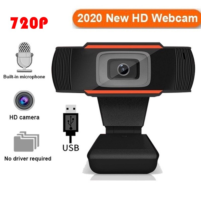 HD 480p/720p/1080p Webcam Web Camera Cam Digital Video Webcamera with CMOS Image for Teaching HD Beauty Computer PC: 720p