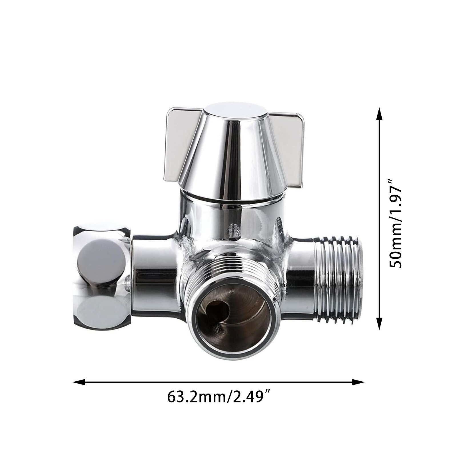 Switch Faucet Adapter 3 Ways Kitchen Sink Splitter Diverter Valve Water Tap Connector For Toilet Bidet Shower Kichen Accessories: Diverter Valve