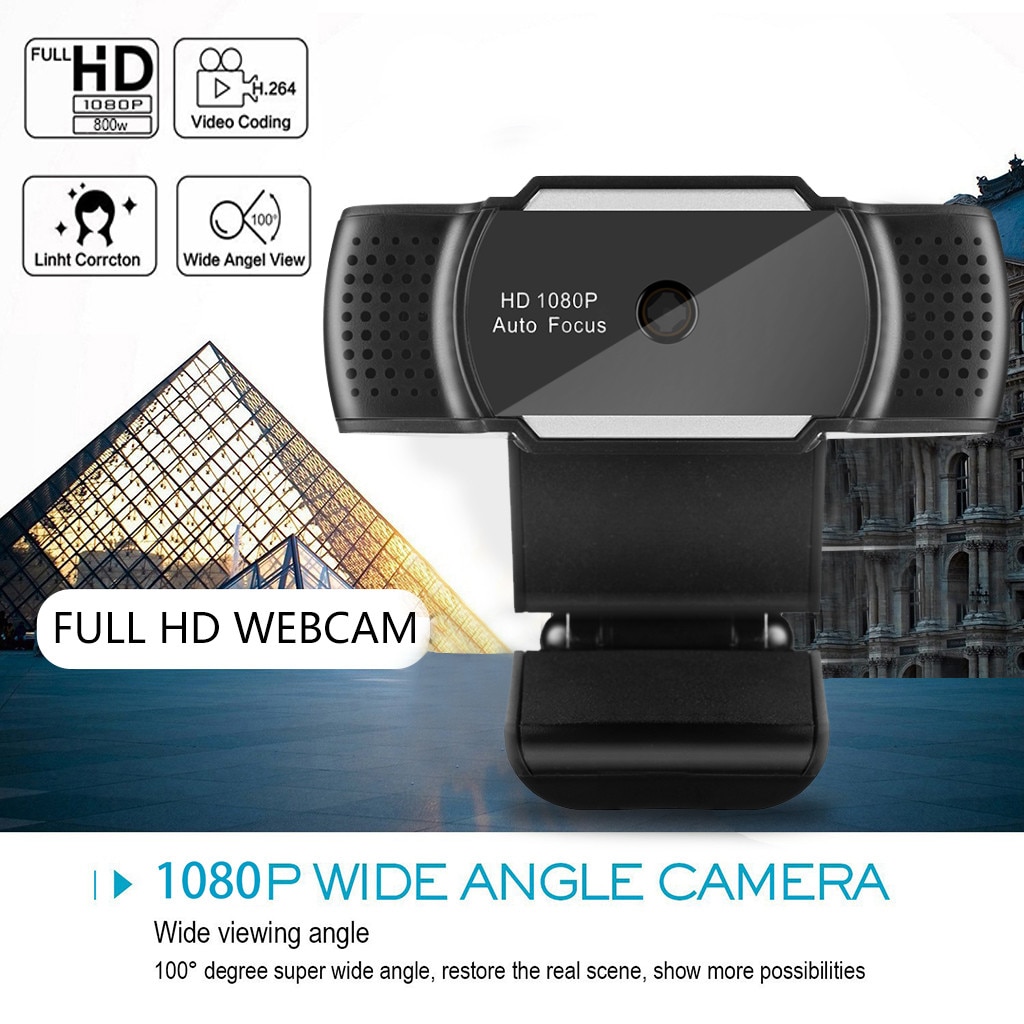 5 Megapixel Autofocus 1080P Zoom Lens Webcam with Microphone Computer Camera Web PC Wide-Angle Lens Webcam g3