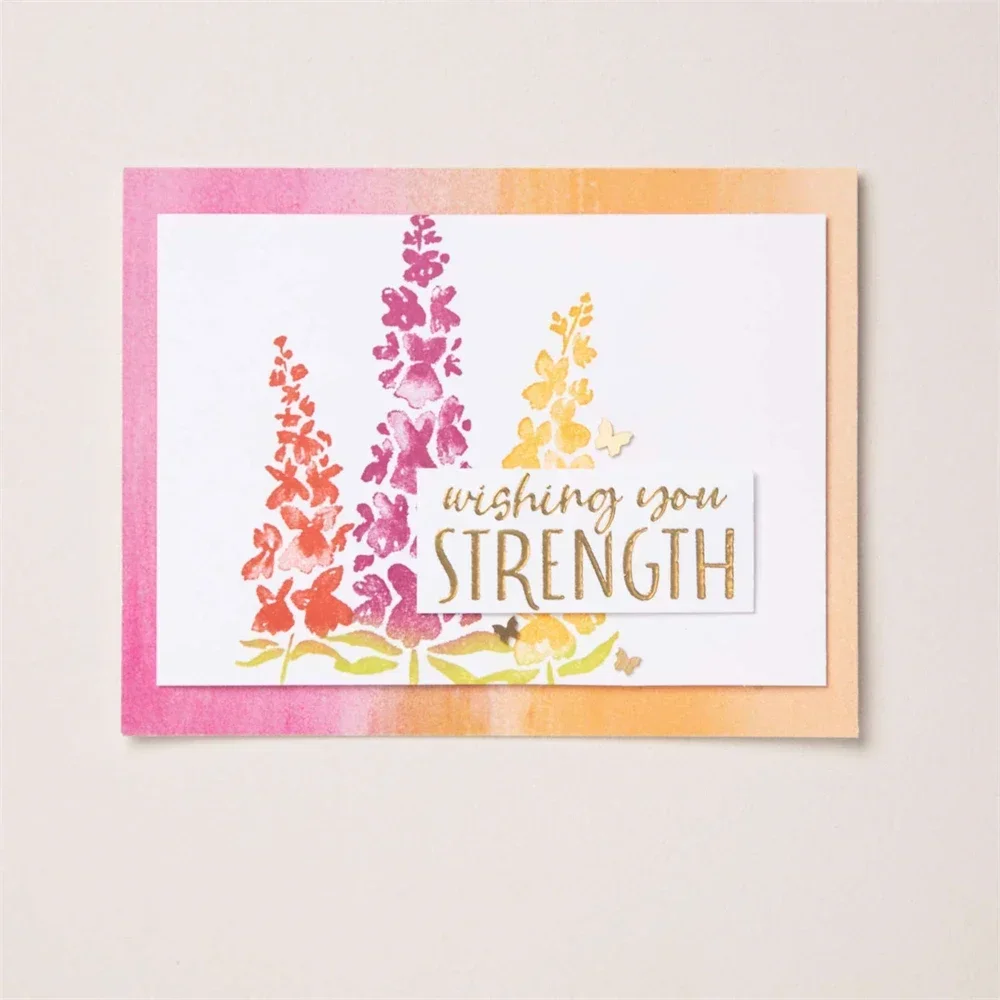 Casita de pájaros campestre, cielo aventuroso inspirador Snapdragons, sellos y troqueles transparentes para manualidades DIY, tarjetas, álbum de fotos, álbum de recortes