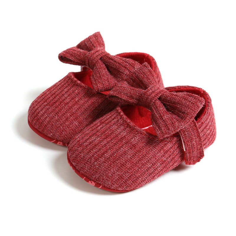 0-18m schattige herfst baby meisjes antislip casual wandelschoenen strik sneakers zachte zool eerste loopschoenen n: R / -l