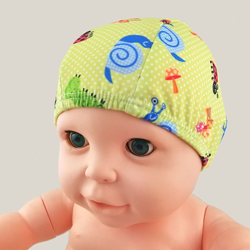 Baby nyfødte søde svømning hætter 0-6y spædbarn tegneserie trykte svømmehatte badning vandtætte hætter til børn drenge piger pool: Stil 01