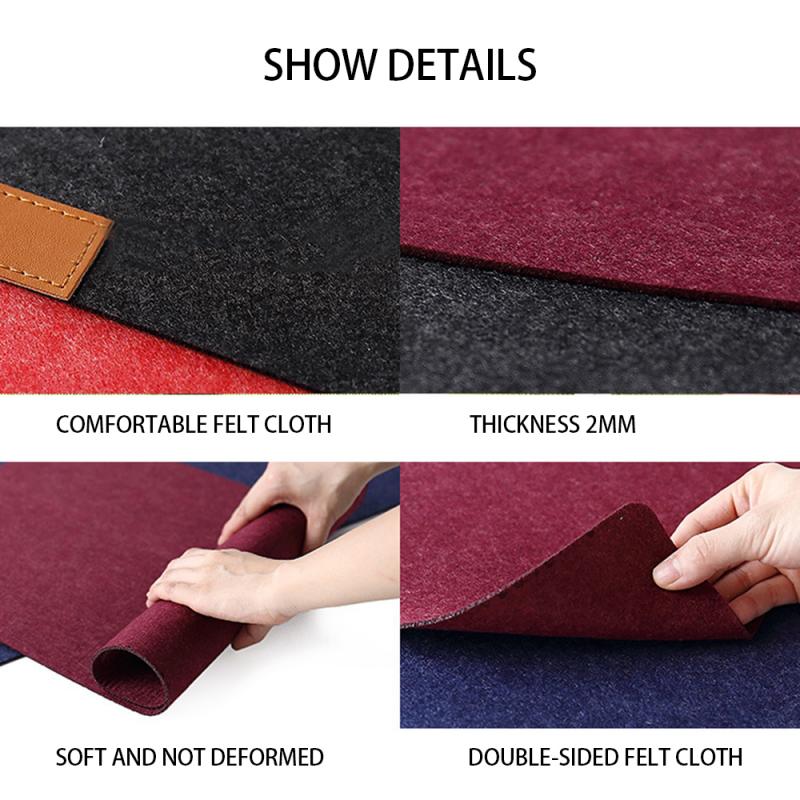 Tapis de souris en feutre Non tissé moderne, 1 pièce, Extra Large, pour ordinateur de bureau et ordinateur portable