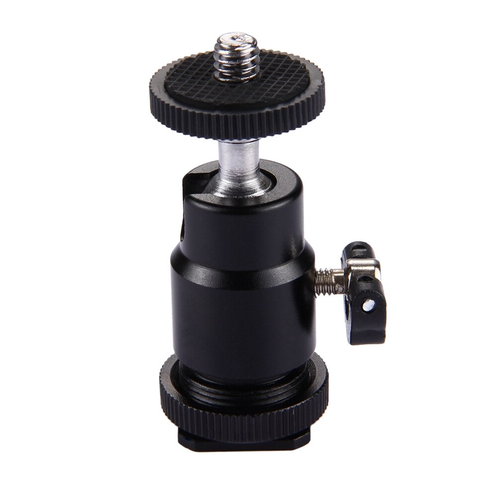 Puluz Aluminium Draaibare Mini Tripod Ball Head 1/4 &quot;Schroef Roterende Mount Stand Voor Canon/ Nikon Video Dslr Dv camera