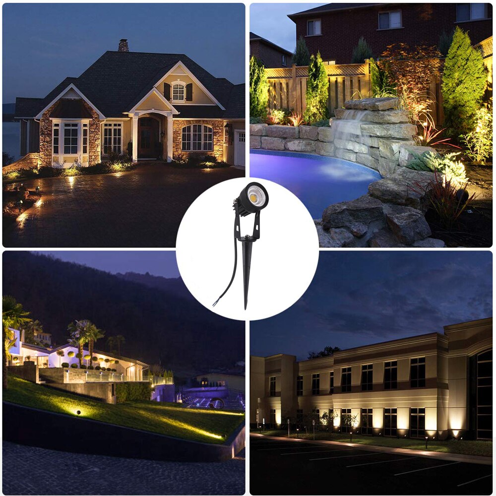 5w led landskabsspotlight lavspændingshavelys cob udendørs dekorativ lampe landskabsminibelysning til gårdhavegang
