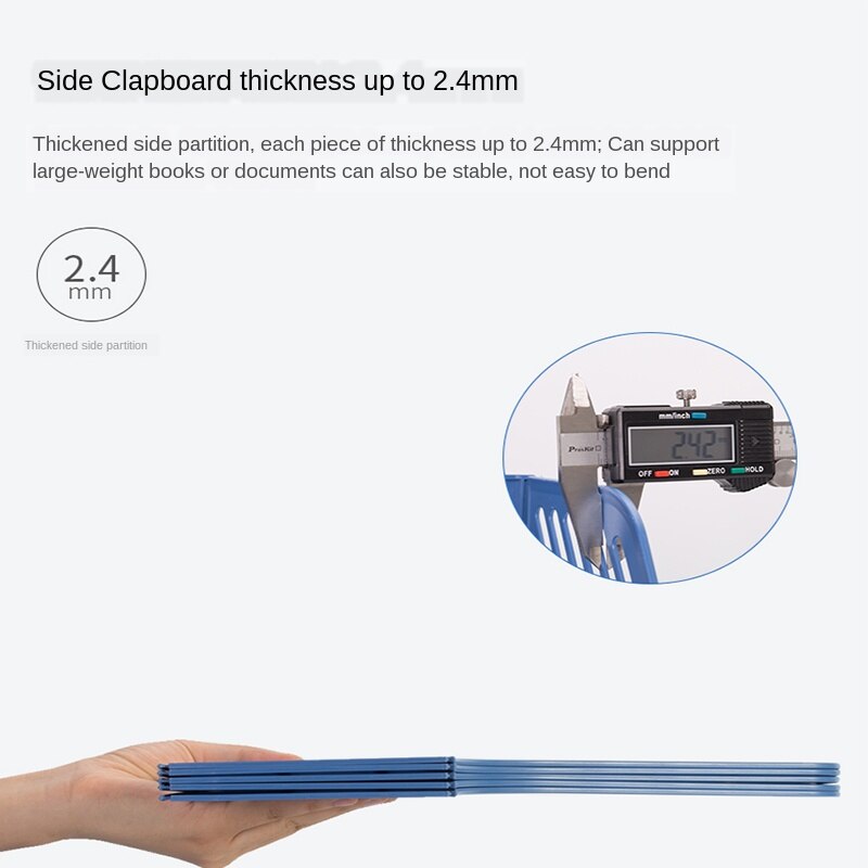 Bestand Doos Quadruple Document Frame Desktop File Storage Rack Plastic Multi-layer Opslag Houder Kantoorbenodigdheden