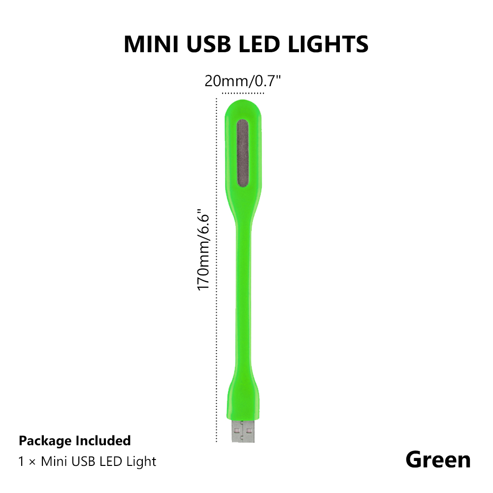 Portable USB 5V LED Reading Lamp Mini Book Light Foldable Camping Night Lights Table Lamps For Power Bank PC Notebook Laptop: black