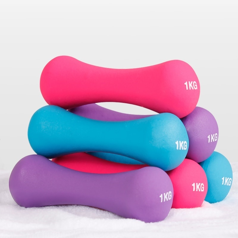Plastic Dip In Halter Voor Vrouwen Fitness Gewicht Dumbbells Fitness Halters Voor Fitness Body Oefening Dumbell Kettlebell 0.5Kg