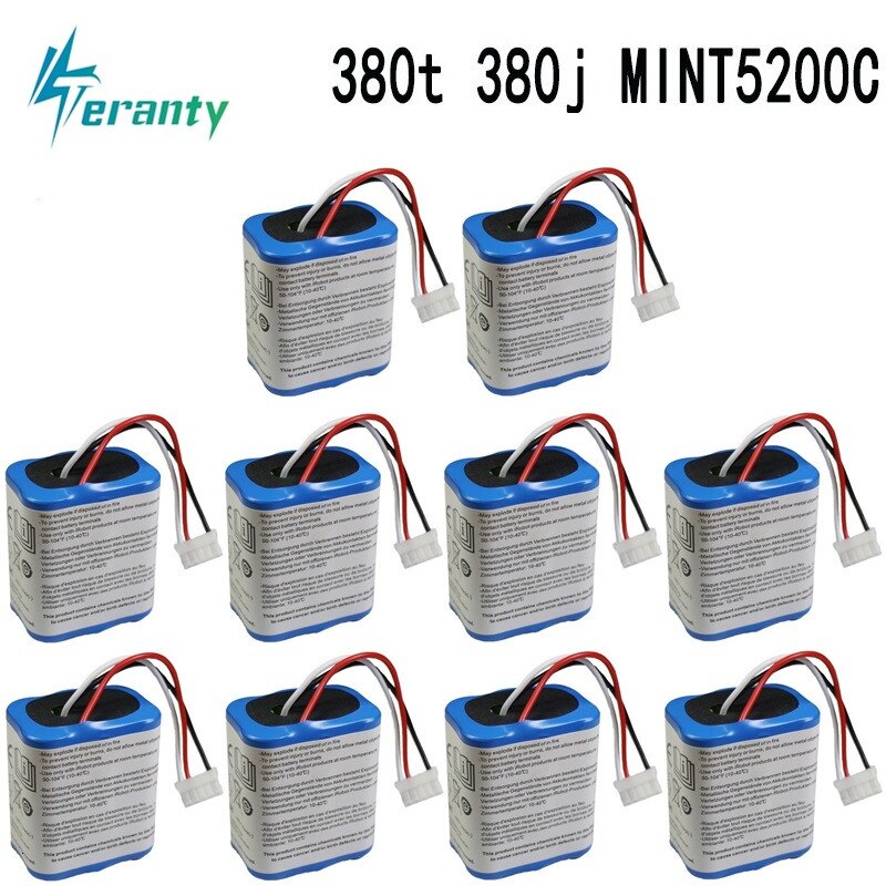 Original 7,2 V 2500mAh Batterie für iRobot Roomba Braava 380 380T Minze 5200c Ni-Mh 2500mAh 2.5Ah 7,2 v akku 1Stck