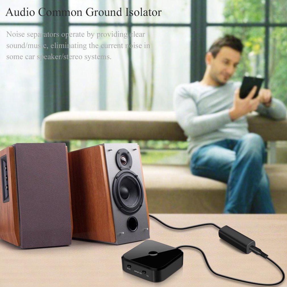 Isolador à terra comum audio para o receptor de filtro de ruído do redutor de ruído do sistema de áudio do carro anti-interferência