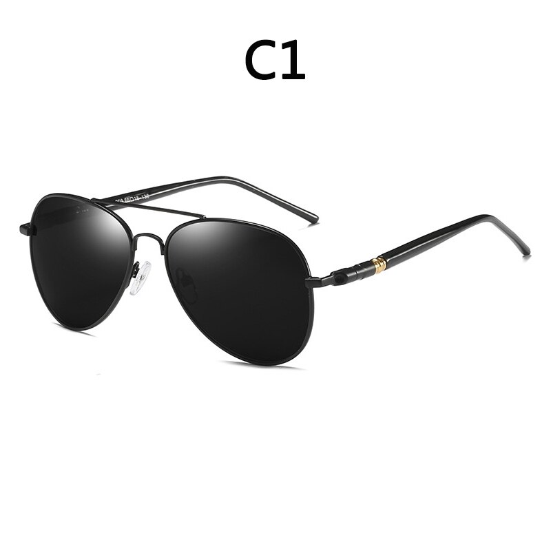 Boyseen Classic Pilot Gepolariseerde Meekleurende Zonnebril Mannen Vrouwen Aluminium Frame Glazen Voor Rijden Fishing Shades: C1