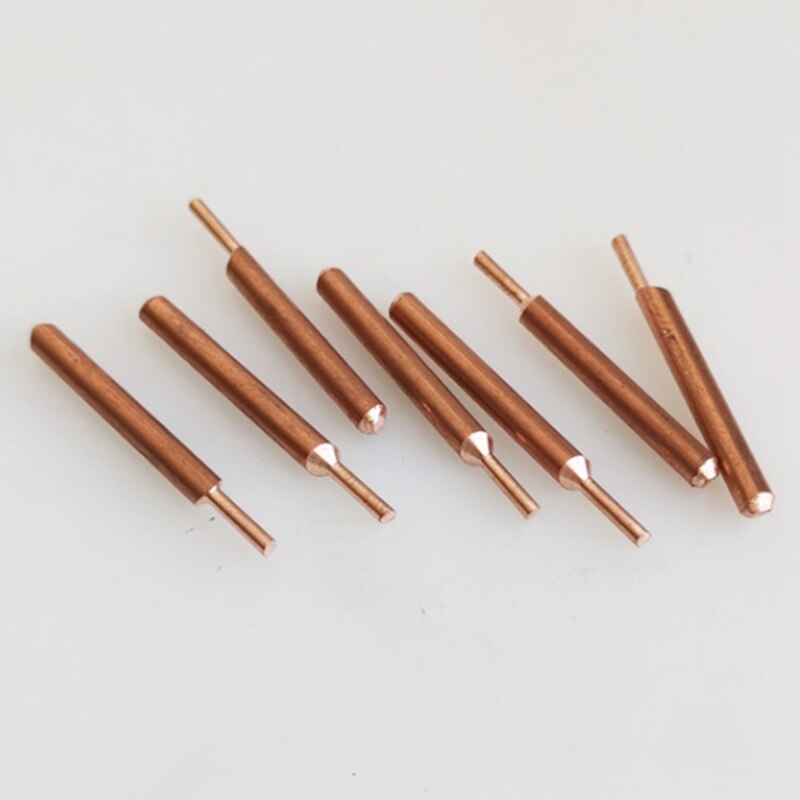 8Pcs Lassen Naald Aluminium Oxide 3Mm Excentrieke Staaf Lasmachine Lassen Pen Solderen Batterij Nikkel Plaat