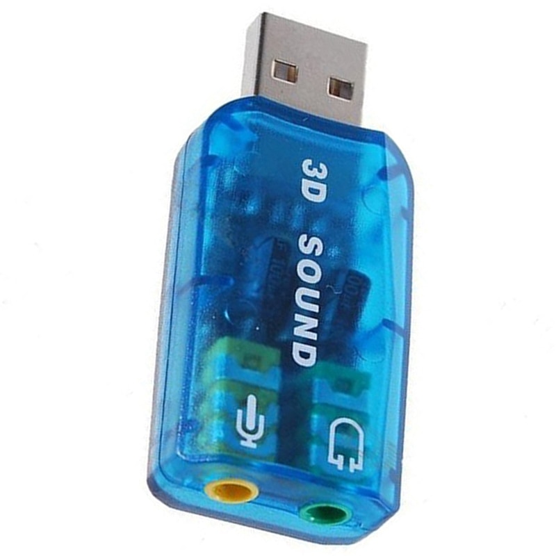 2 stuks geluidskaart 7.1 externe o-adapterdrivers cd stereo geluidskaartadapter (compatibel met windows 7 ) usb 2.0 & usb 5.1