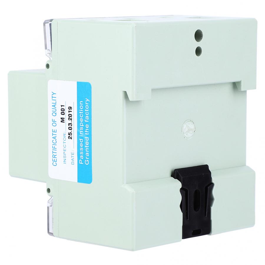 Elenergimätare enfas 5-100a 230 vac energimätare din rail digital lcd elförbrukningsmätare