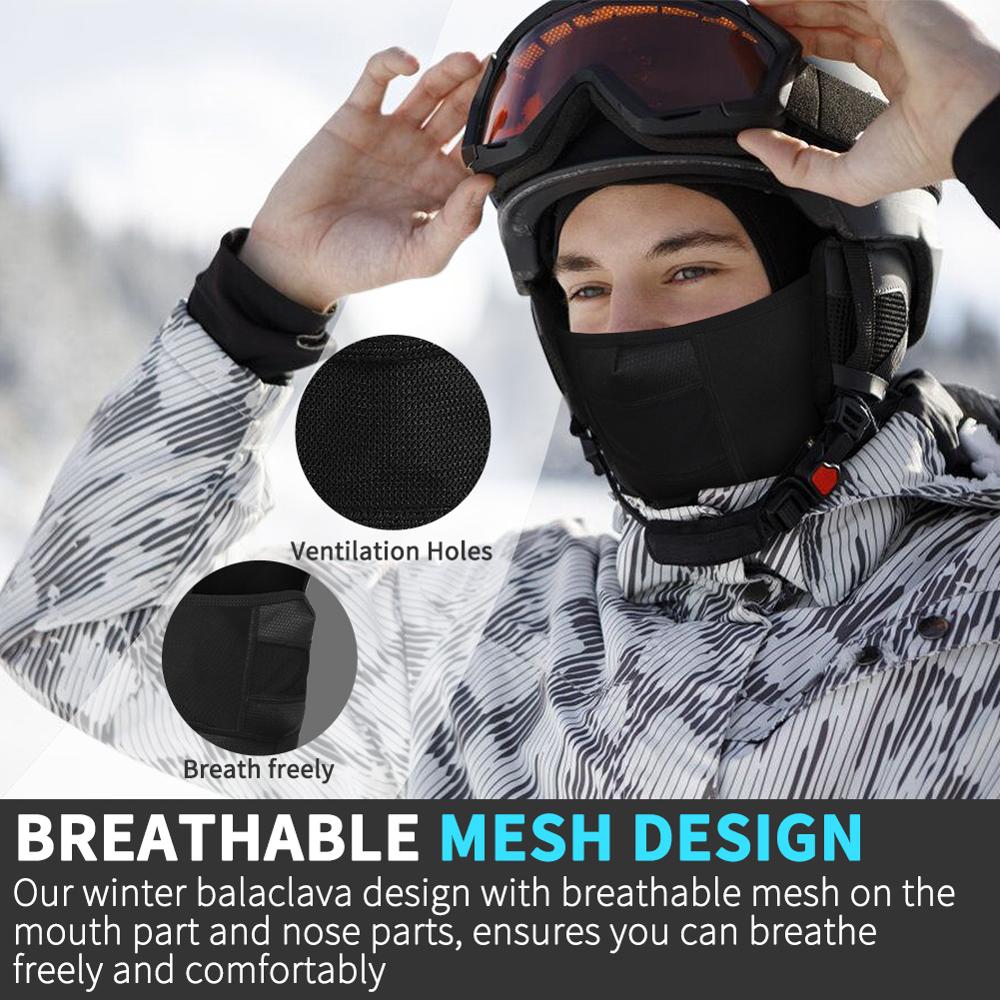 WEST BIKING Winter Sport Cycling Cap Bike Full Face Cover Neck Warmer Men Women Scarf Ski Bicycle Motocycle Fleece Head Cap Hat