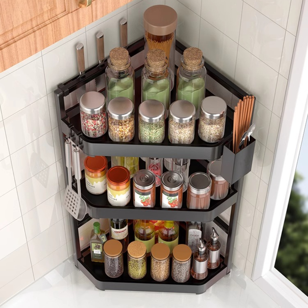 Küche Würze Regal würzen Countertop Ecke steht ... – Grandado