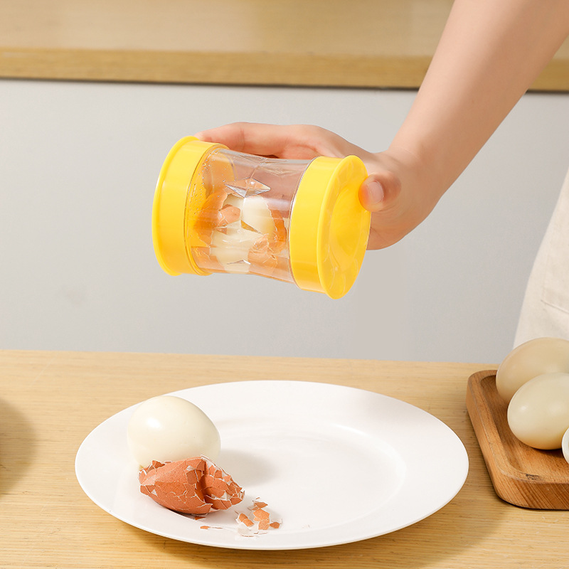 Automatisk Eierskreller Hånddrevet - Kokte Egg Eggeskall Separator Skreller Maskin Eggåpner Verktøy