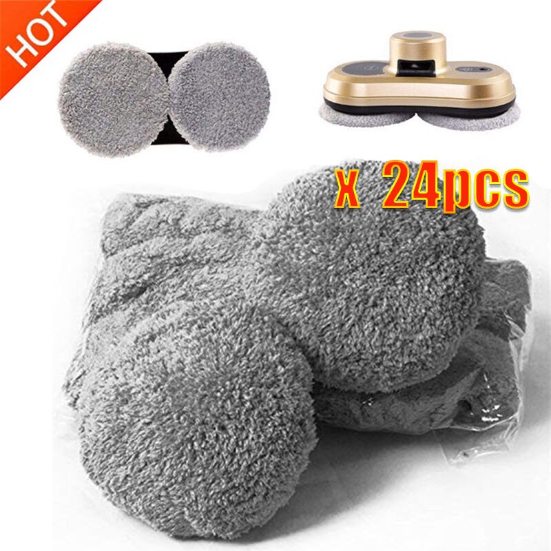 Boloest 20Pcs Window Cleaner Doek Weeper Stofzuiger Onderdelen Robot Stofzuiger Nat Mop Compatibel voor Hobot 188/168/198/388