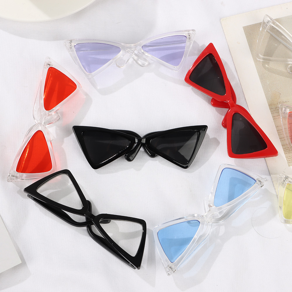 Produkty dla zwierzaka domowego piękne okulary przeciwsłoneczne w stylu Vintage trójkąt okulary odblaskowe dla małych psów akcesoria dla zwierząt domowych zdjęcia rekwizyty