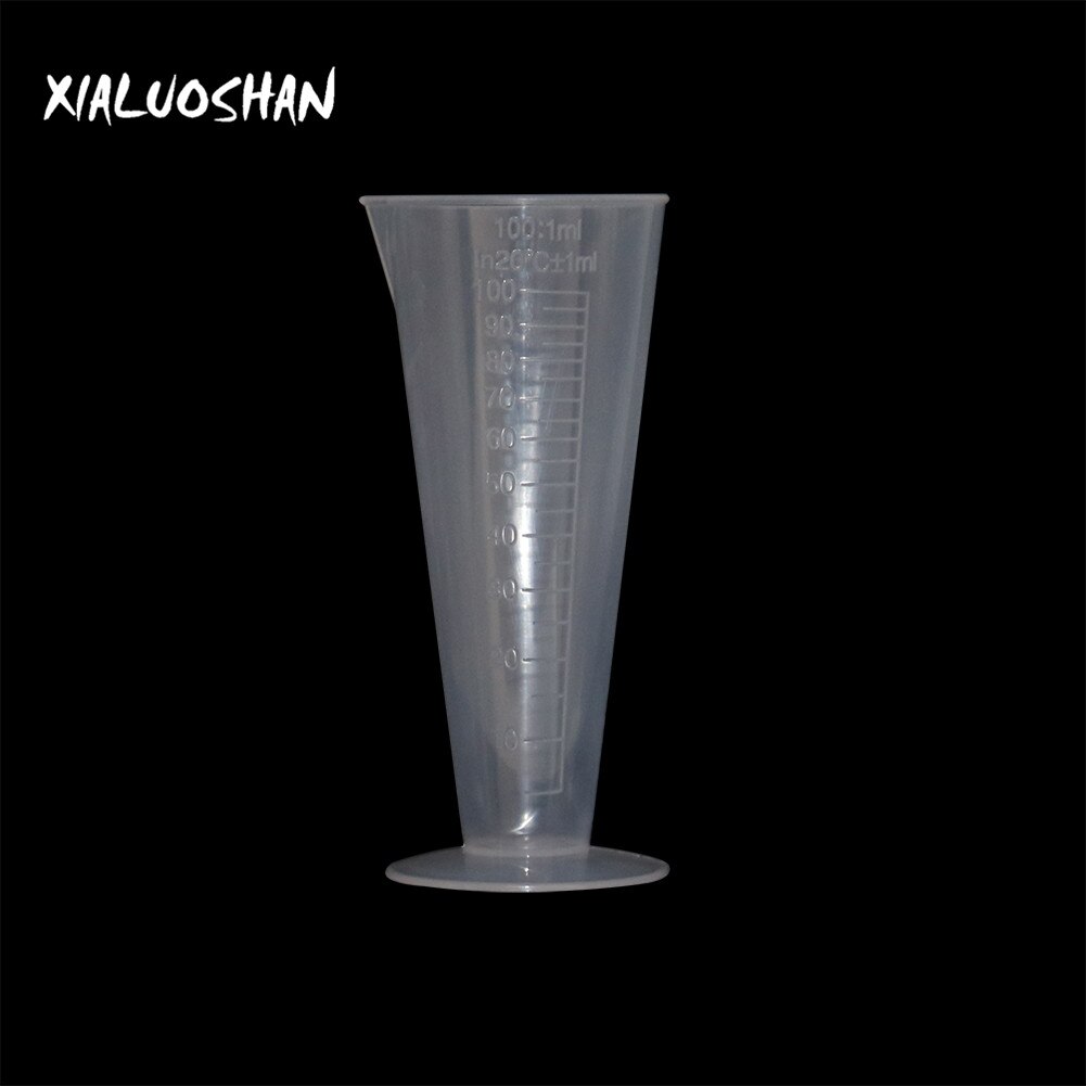 100ml Conical Measuring Cup Plastic Transparent Graduated Cylinders Laboratory Kitchen Measure Tool School Lab Accessories 1Pc