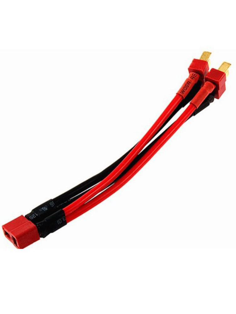 T-Plug Y Wire Harness Female to Male T Plug Parallel Battery Pack Connector Cable For Rc Lipo Battery Rc Model