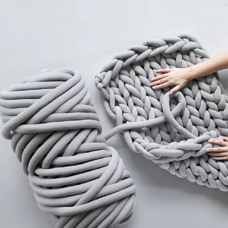 Superdikke armbreiwol, gebreide deken, dikke wol, superdik garen voor breien/haken/tapijt/mutsen