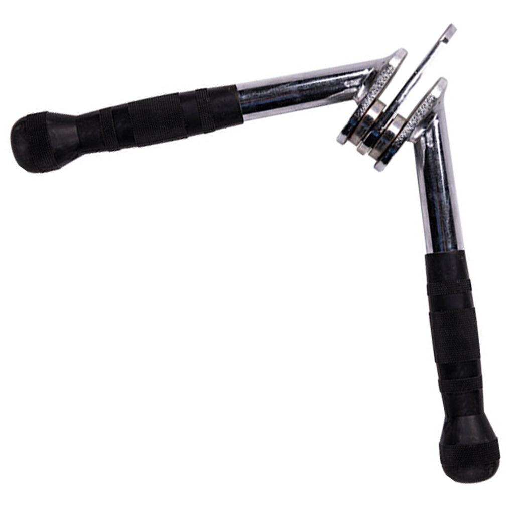 V-Shaped Bar Chrome Cable Attachments Home Gym Pull Down Handle Grip Bar