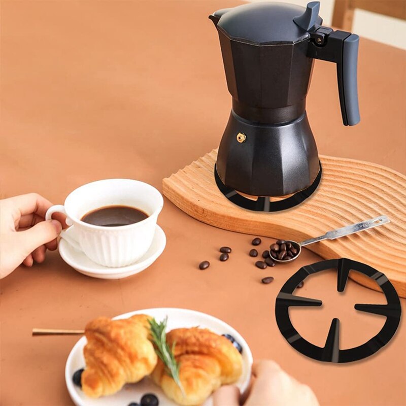 Universal Coffee Pot Stand, Gas Ring Reducer Trivet Gas Cooker Heat Simmer Trivet Stove Support for Gas Hob Cover