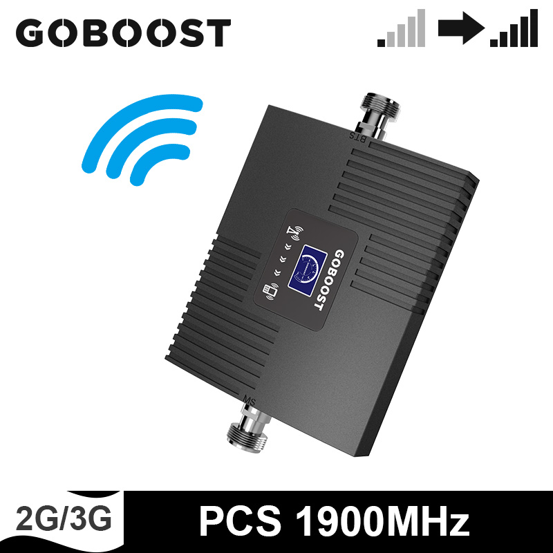 Amplificador de señal GOBOOST Uds 1900 MHz 2g 3g Mibile amplificador de señal de teléfono banda 2 repetidor de banda única