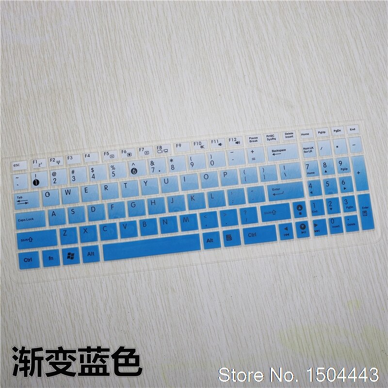 Pour Asus X555 X555Y X555YI K550D K555L X502C S550C Y582 A56 15 15.6 pouces clavier d'ordinateur portable En Silicone De Protection Couverture de Clavier: fadeblue