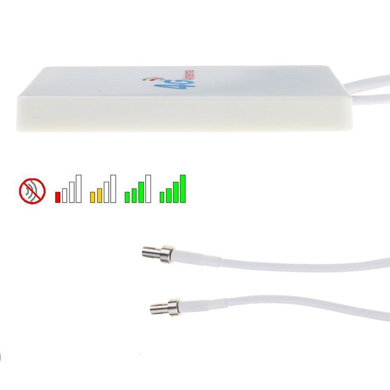 kebidumei 28dBi 4g LTE Pannel Antenna WIFI 4g Antenna TS9/SMA-M/CRC9 Connector for Huawei 3G 4G LTE Modem Aerial for ZTE Router