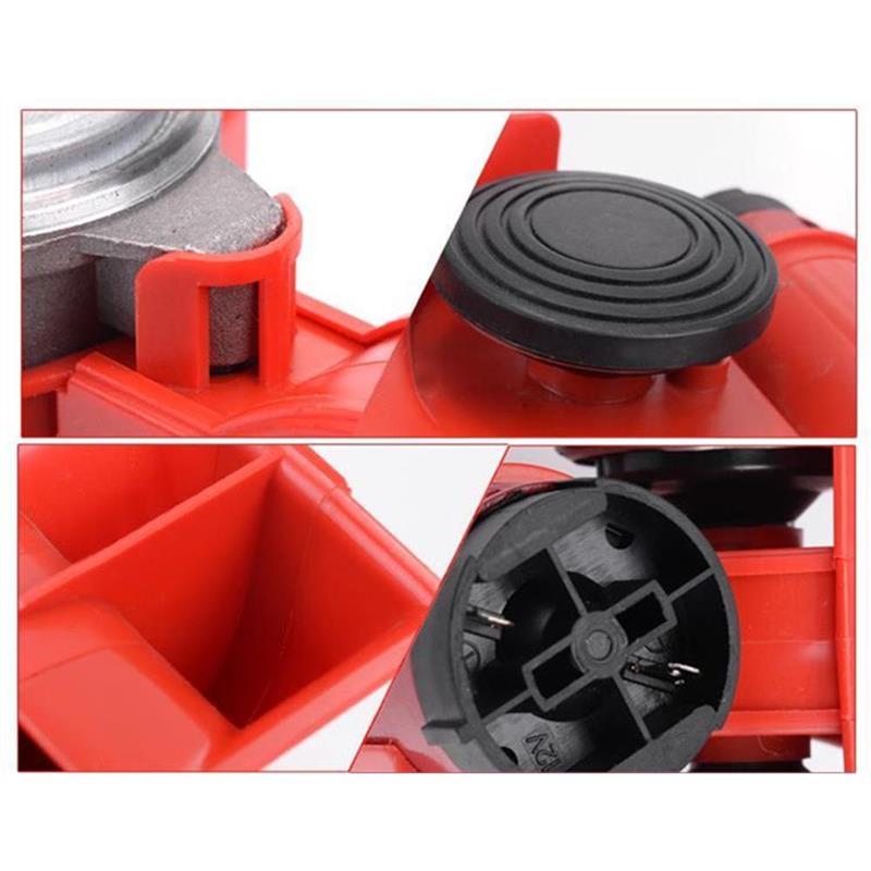 12V 250DB Super fort klaxon Auto double ton Compact Air cornes Kit voiture camion Train bateau double ton haut-parleur rouge pour moto