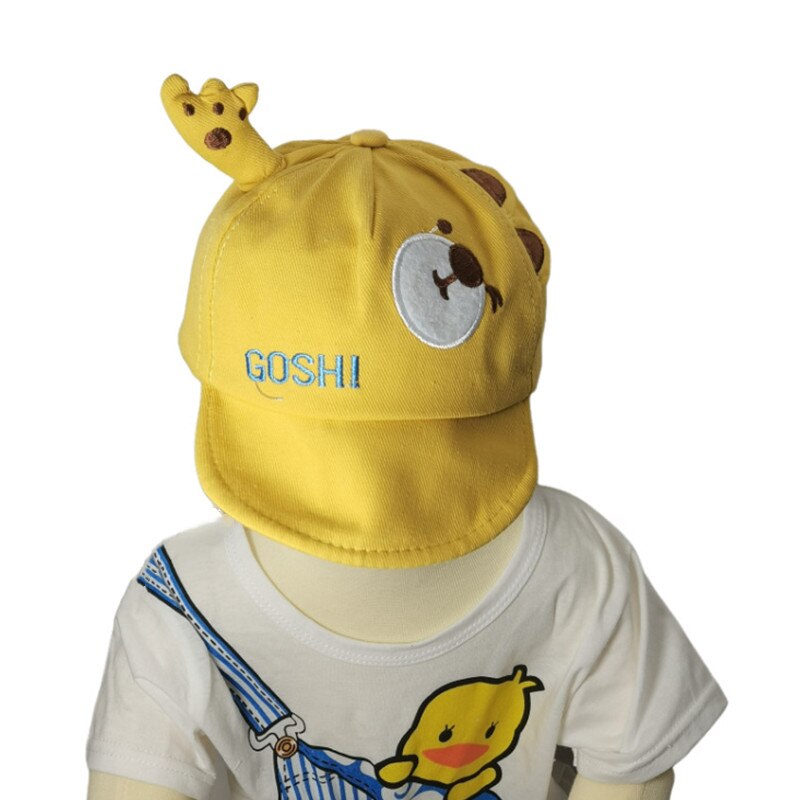 Jongen Baby Cartoon Leuke Baseball Cap: yellow