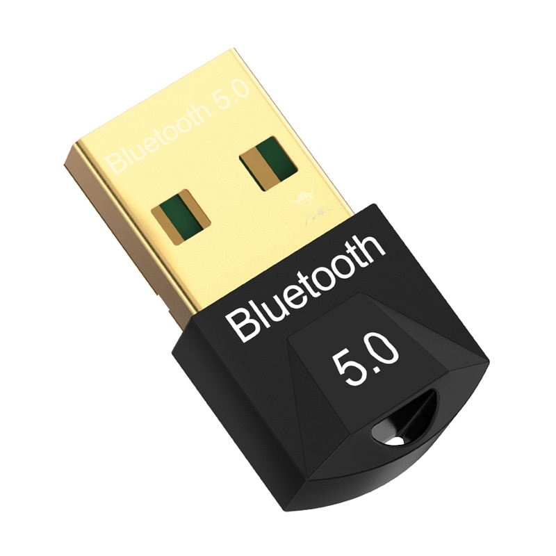 Bluetooth adapter  bt 5.0+ edr trådløs usb adapter for stasjonær datamaskin bærbar pc eller mottaker sender: Default Title
