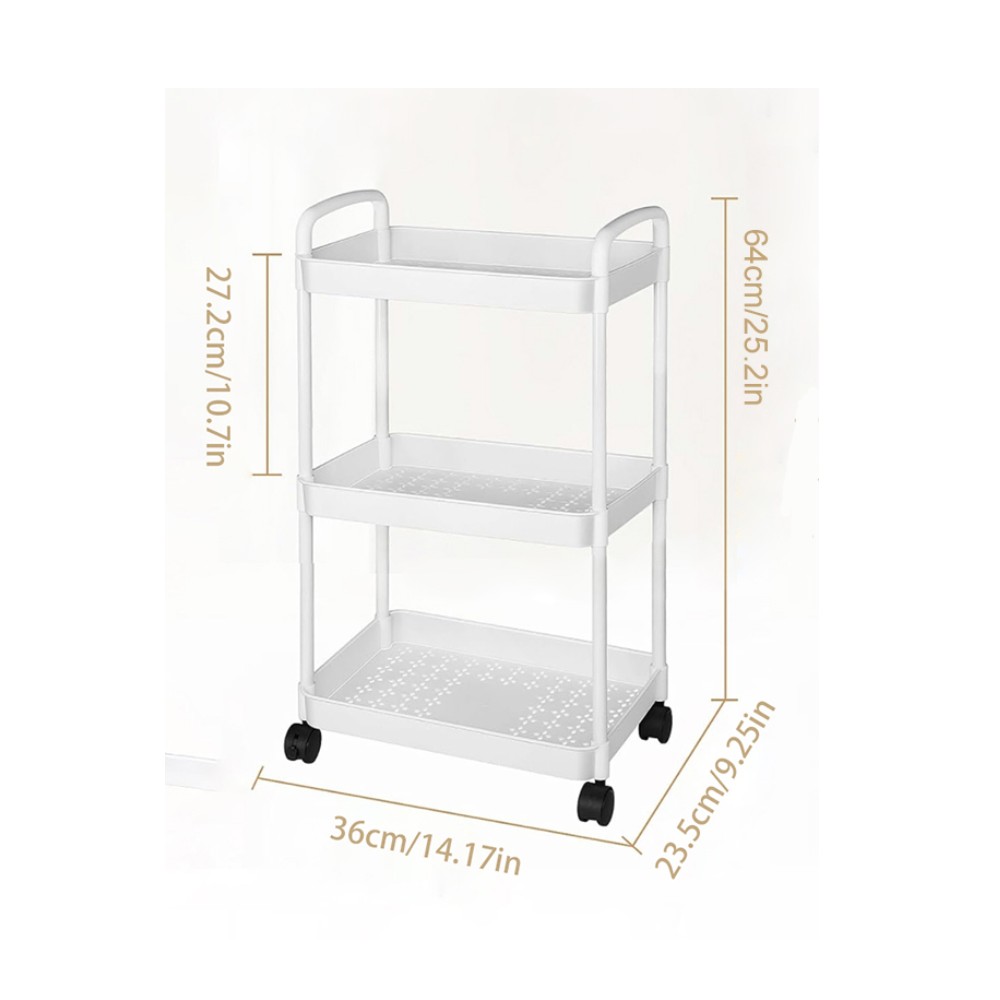 Carro de almacenamiento multifuncional para cocina con ruedas, estante de almacenamiento móvil, organizador de carrito, accesorios para el hogar: Gris claro