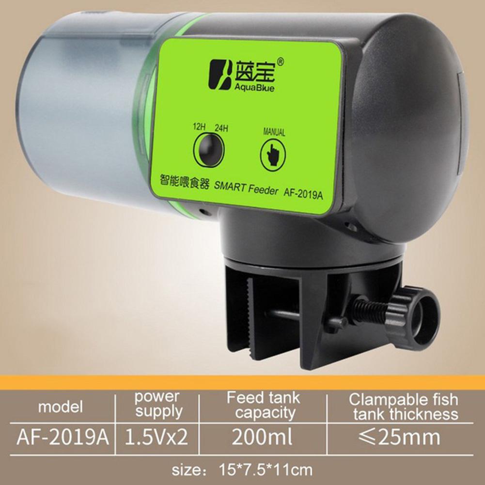 Clever Automatische Fisch Zubringer Aquarium Digitale Fisch Panzer Elektrische Kunststoff Timer Zubringer Lebensmittel Fütterung Tragbare Fisch Zubringer Werkzeug: AF-2019A