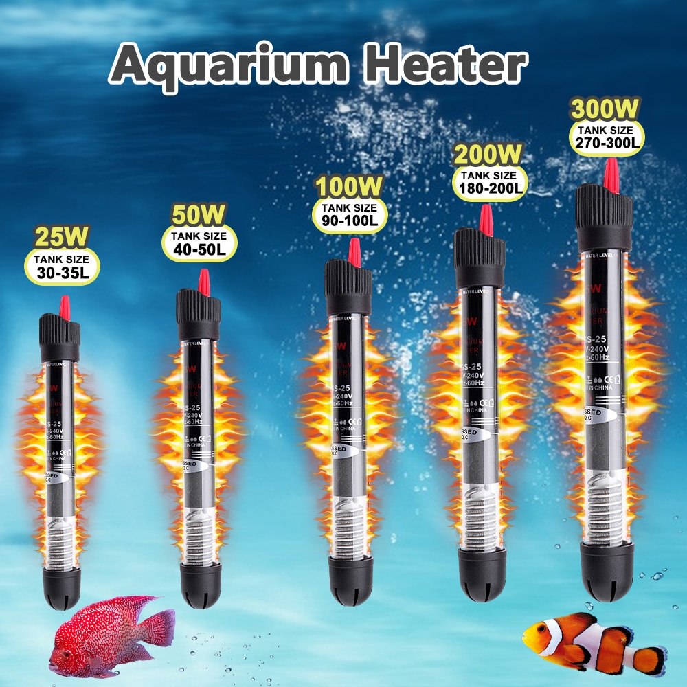 1pc di Temperatura Costante Automatico Asta di Riscaldamento Risparmio Energetico Riscaldatore Acquario Riscaldatore di Acqua Serbatoio di Pesce Acquario Accessori
