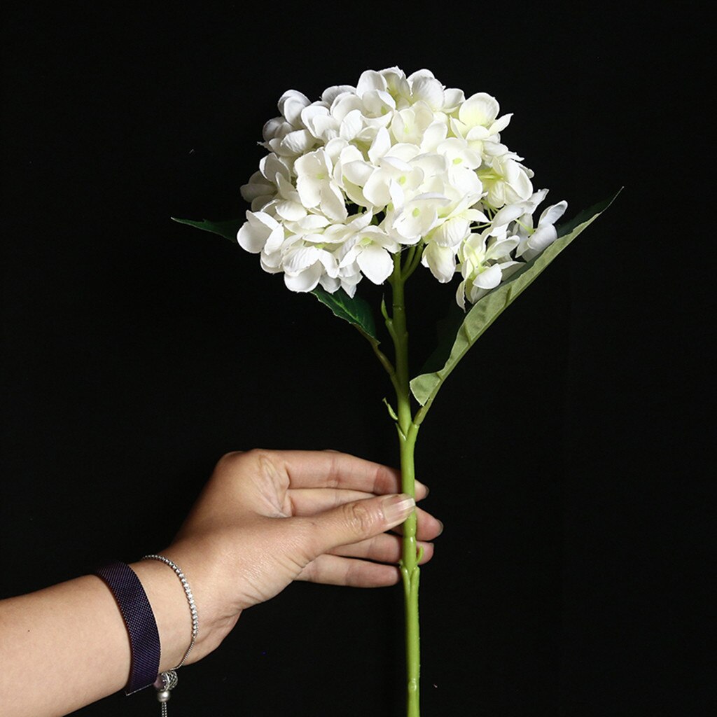 46cm Silk Artificial Flowers Hydrangea Wedding Decoration White Artificial Flowers Spring Hydrangea Wedding Flowers Decoration