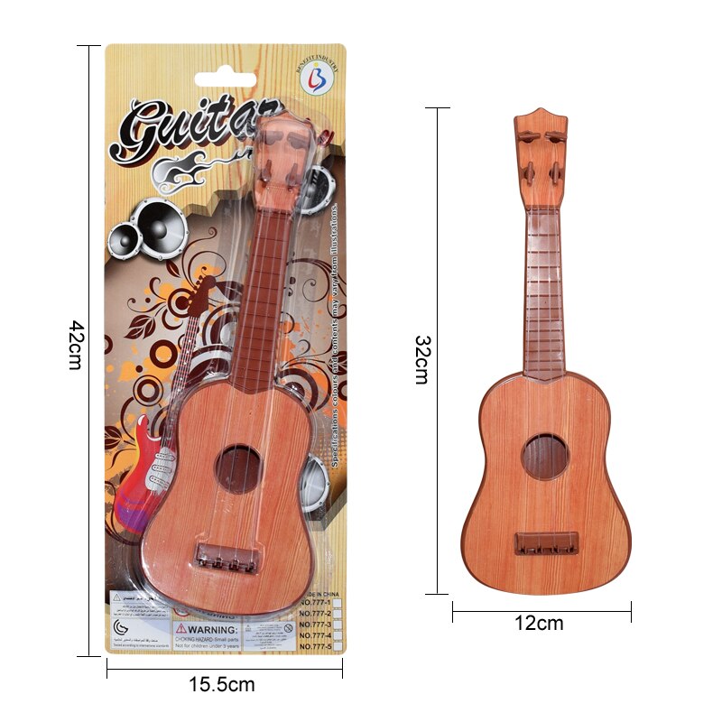 Funny Ukulele Musical Instrument Kids Guitar Montessori Toys for Children School Play Game Education Christmas Birthday: 32cm Mini