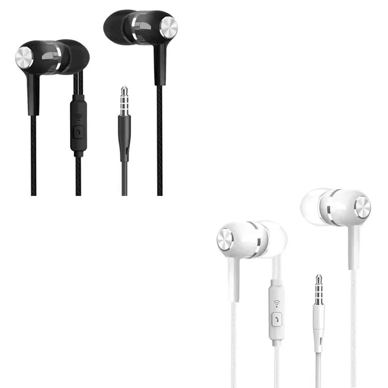 1/2/3/4 Stück Universal 3,5 mm kabelgebundene Kopfhörer Sport-Ohrhörer mit Bass-Telefon-Kopfhörer Stereo-Headset mit Mikrofon-Lautstärkeregler