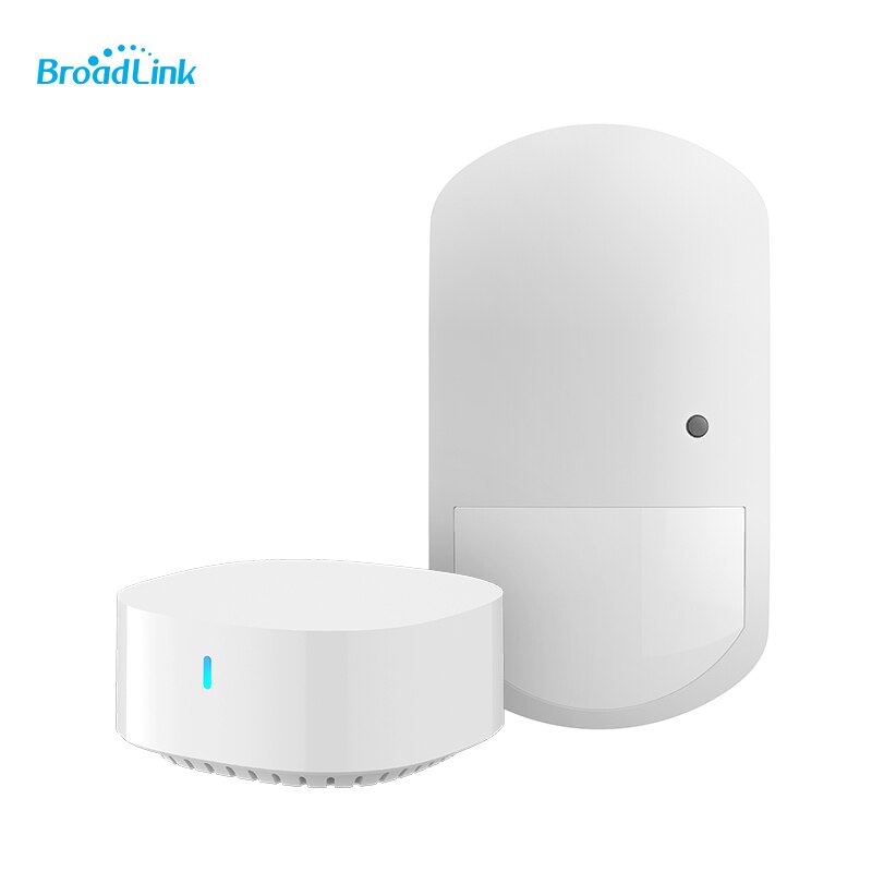 Broadlink Wireless S3 Motion Sensor Hub Anti-theft Home Security APP Alarm Push History Record Support Alexa Google Home IFTTT: Hub and Sensor