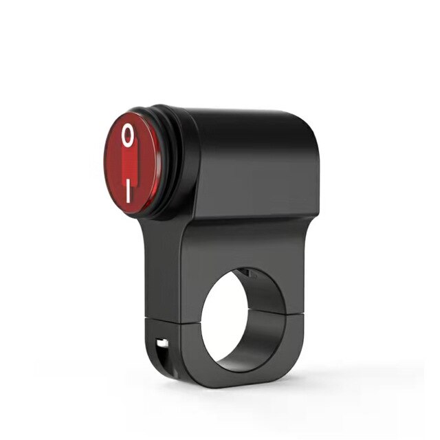 Botón de Control de manillar de motocicleta, interruptor simple/doble, aleación de aluminio eléctrica, Control de circuito de motocicleta a prueba de agua: B