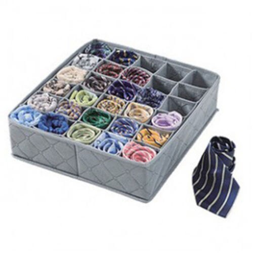 Limite 100 boîte de rangement 30 cellules pliable vêtements tiroir organisateur pochette charbon sous-vêtements chaussettes tiroir organisateur Case conteneur: Default Title