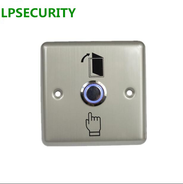 LPSECURITY LED Door lock stainless steel key Release Exit Button Sensor Switch/door access push button