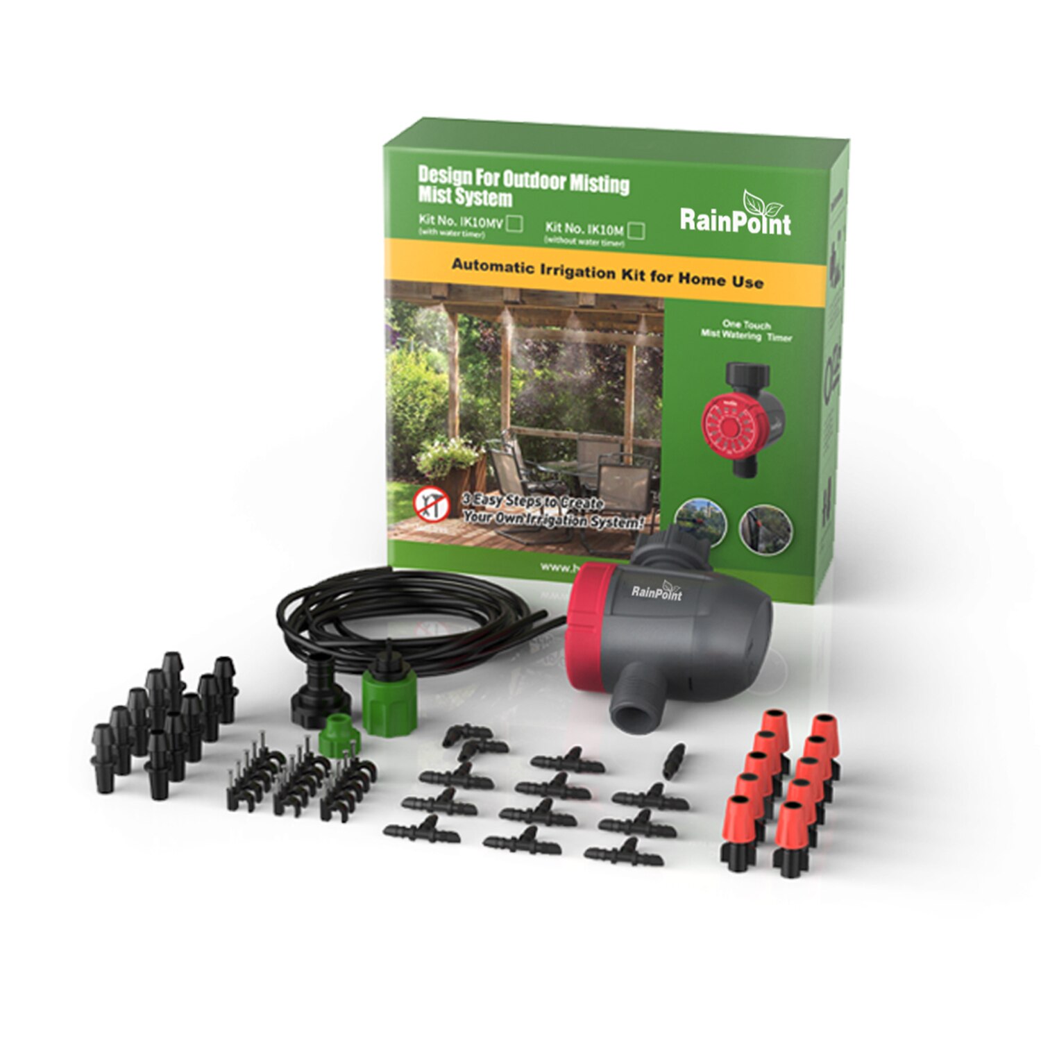Dimma bevattning sprinklersystem bevattning vatten timer styrenhet distribution slang vattning dropp kit automatisk bevattning
