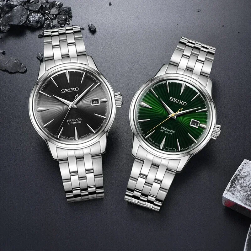 Seiko Horloge 100% Originele Srpb41j1 Presage Serie Heren Horloges Japans Roestvrij Staal Waterdicht Zakelijk Mode Polshorloge